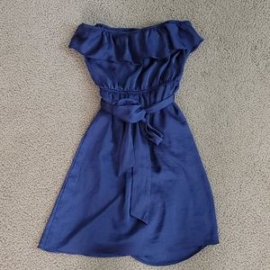 LUSH strapless silk dress